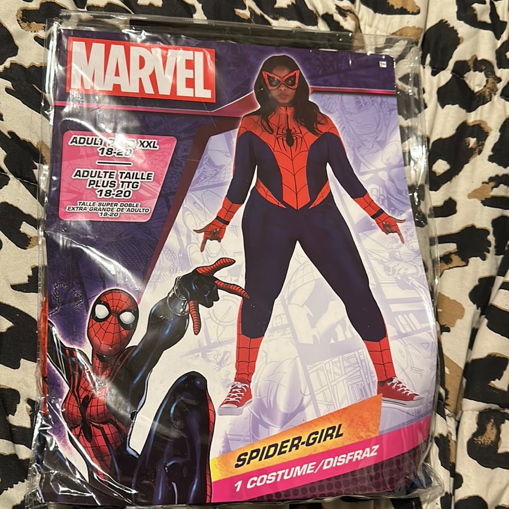 Lady spider plus size costume